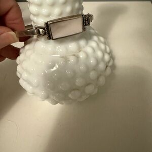 Vintage sterling silver and mother of pearl bracelet